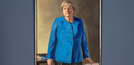Das Porträt der Bundeskanzlerin - Erstpräsentation des offiziellen Porträts von Bundeskanzlerin a.D. Angela Merkel
