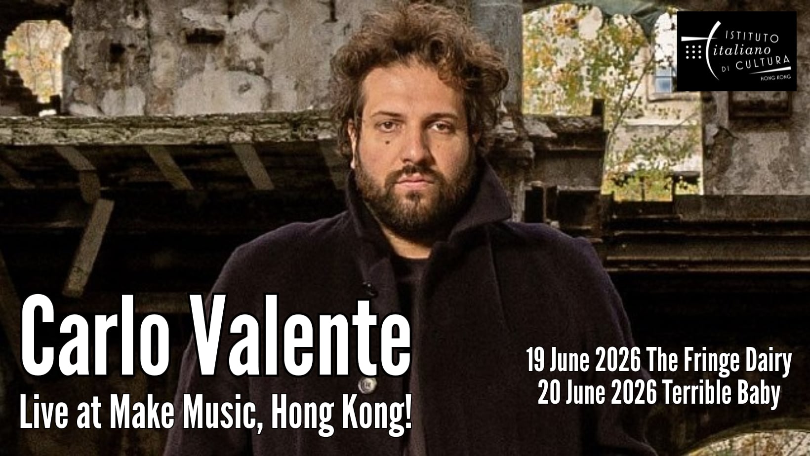 Carlo Valente for Make Music, Hong Kong! 2026