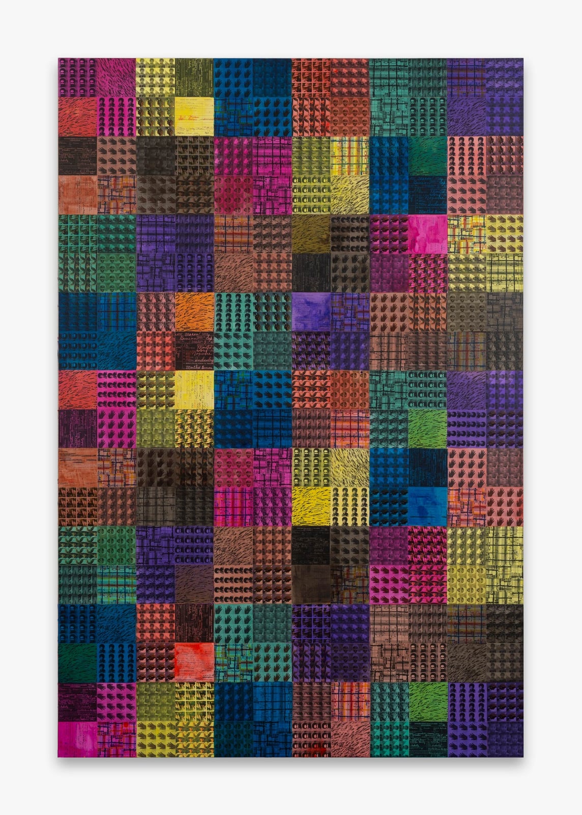 McArthur Binion - Stuttering:Standing:Still II