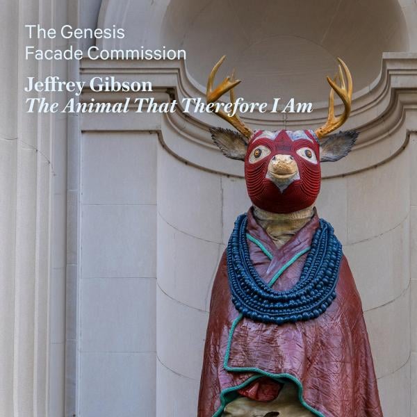 The Genesis Facade Commission: Jeffrey Gibson, *The Animal That Therefore I Am*