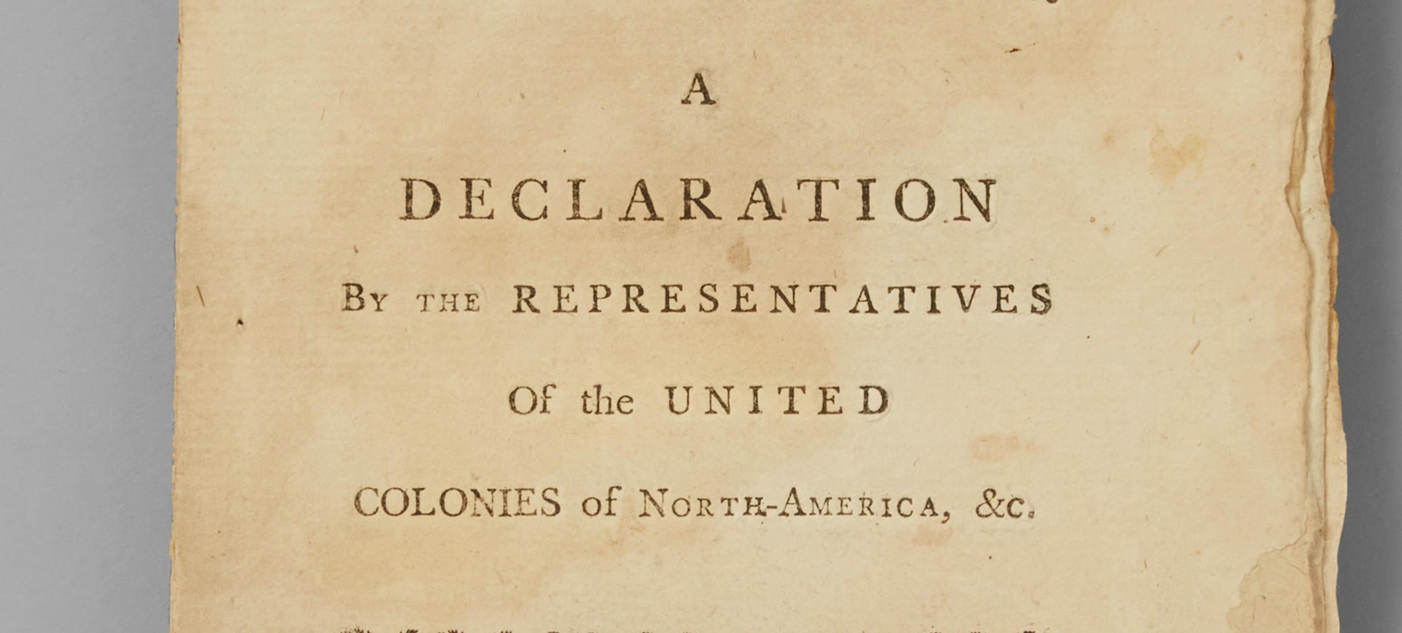 Declaring the Revolution: America's Printed Path to Independence