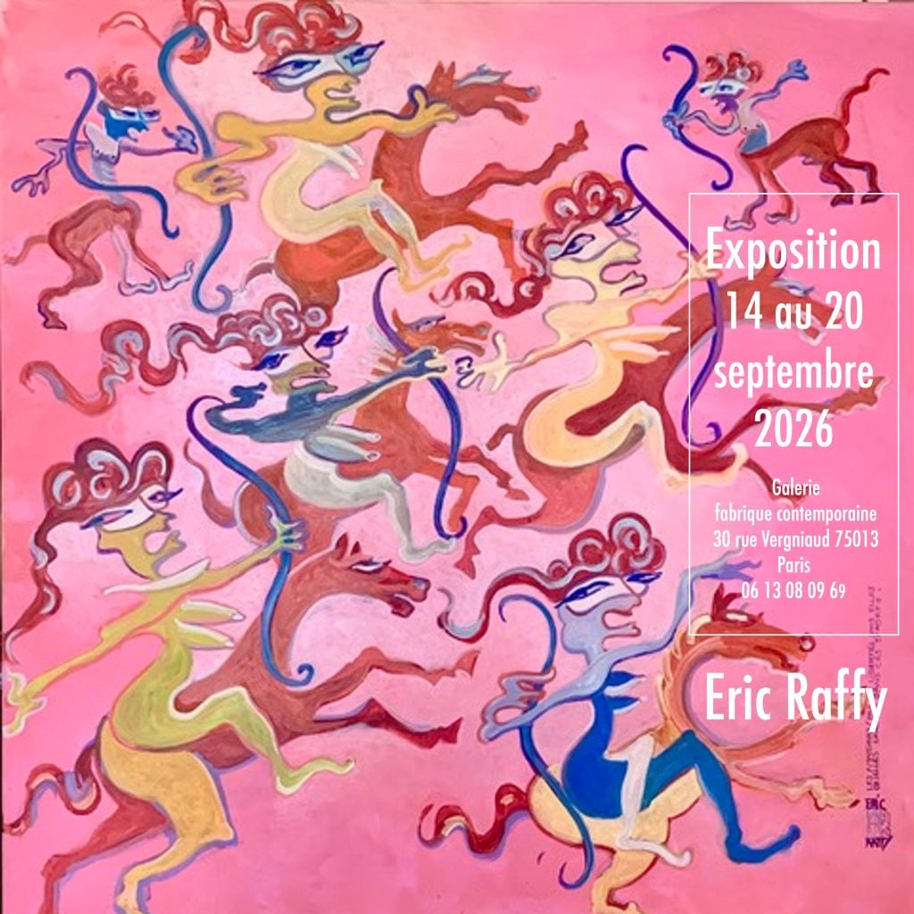 EN COURS DE PROGRAMMATION – Galerie Paris – 14 au 20 septembre 2026 – Eric Raffy peintre designer