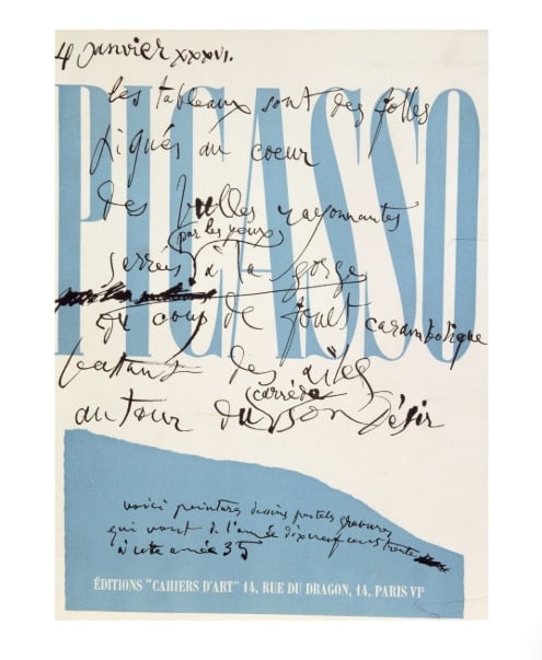 SALLE-DOSSIER : PABLO PICASSO au prisme de « cahiers d'art »
