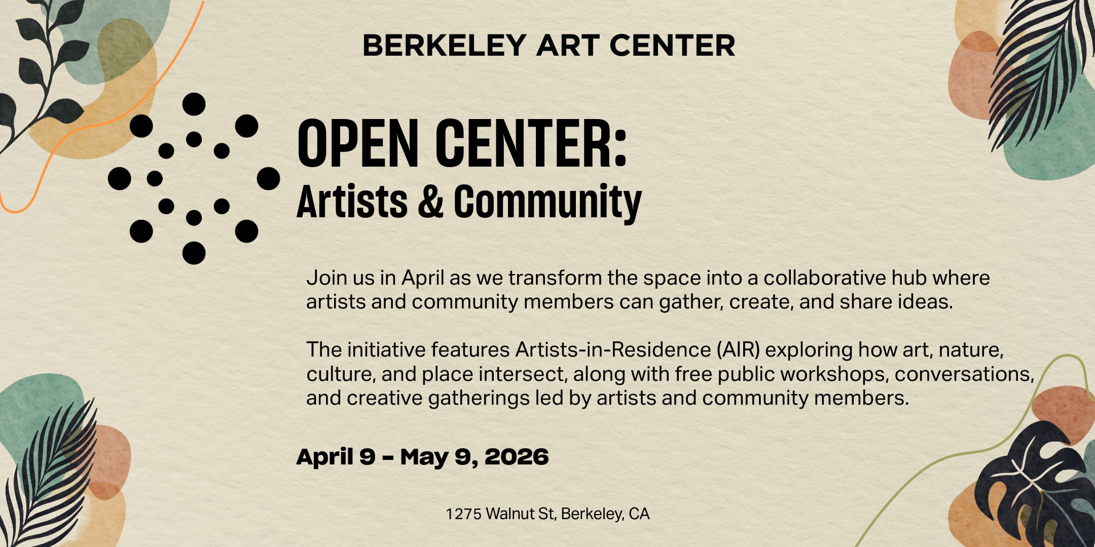 2026 OPEN CENTER: Artists & Community