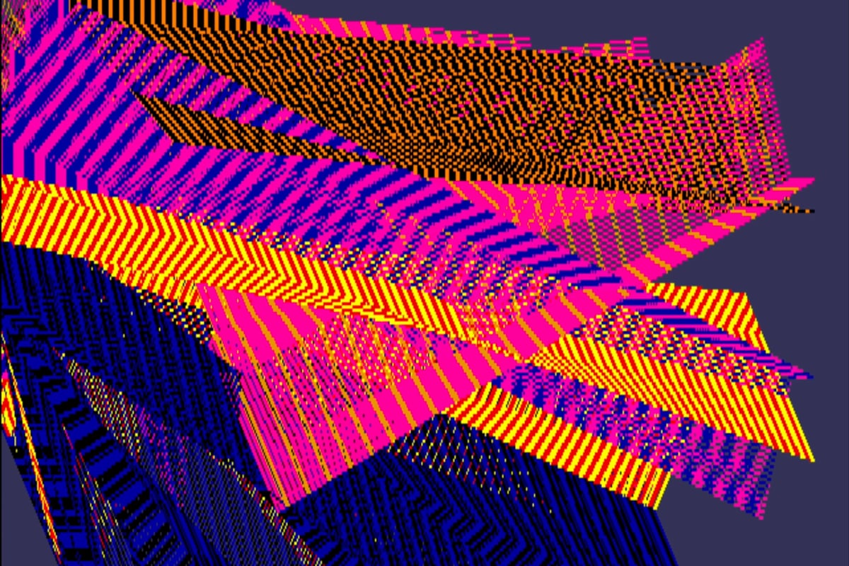 Samia Halaby: Kinetic Paintings