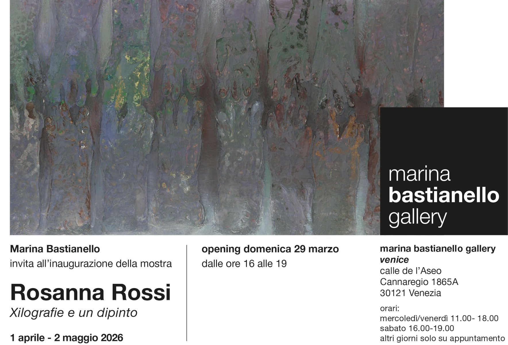 Rosanna Rossi – Xilografie e un dipinto